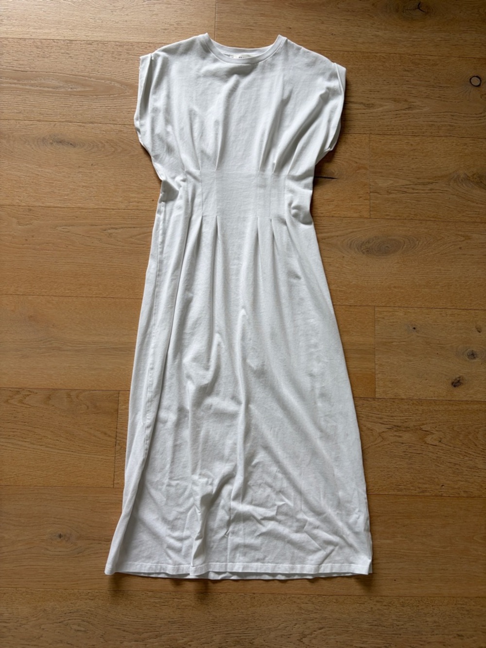 Frame Denim Cream Cap-Sleeve Maxi Dress